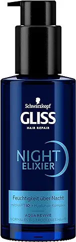 Gliss Night Elixier Aqua Revive (100 ml), el Serum para el Cabello Hidrata de Normal a seco Durante el Sueño, el Cuidado del Cabello Repara el Cabello de Larga Duración Gliss Night Elixier Aqua Revive (100 ml), el Serum para el Cabello Hidrata de Normal a seco Durante el Sueño, el Cuidado del Cabello Repara el Cabello de Larga Duración