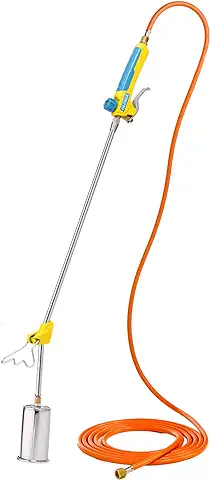 GLORIA BIO Professional PLUS - Quemador de Malas Hierbas a gas, Potente y Duradero, para Grandes Superficies, Conexión a Cartucho de gas a Presión, para la Maleza del Jardín y de los Caminos  