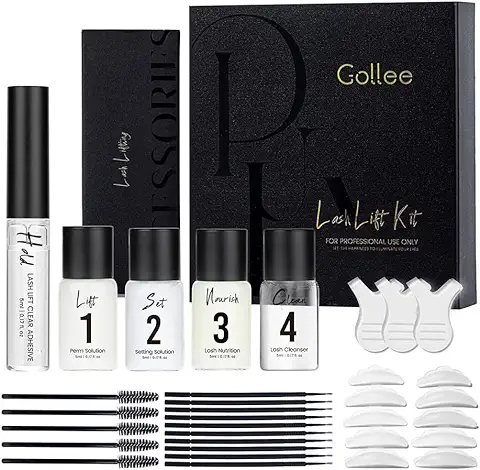 GOLLEE Lash Lift Kit Permanente Pestañas Kit Lifting de Pestañas Eyelash Lift Kit Pestañas Lifting Pestañas Kit Permanente de Pestañas en Casa O en el Salón 5 * 5 ml  