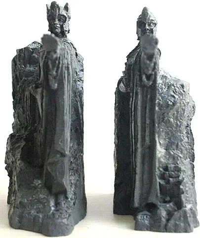 GOLOFEA Sujetalibros Book Ends Lord of Rings Hobbit Estatua de Resina Titulares de Libros para Biblioteca, Escuela, Oficina en el Hogar  