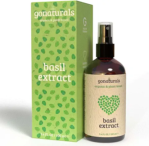 GoNaturals Tratamiento Capilar con Extracto de Albahaca - Spray Pelo Orgánico y Natural, Tratamiento Hidratante Cabello - Hidratacion Profunda Cabello Seco y Dañado - Alternativa a la Ronquina, 100ml GoNaturals Tratamiento Capilar con Extracto de Albahaca - Spray Pelo Orgánico y Natural, Tratamiento Hidratante Cabello - Hidratacion Profunda Cabello Seco y Dañado - Alternativa a la Ronquina, 100ml