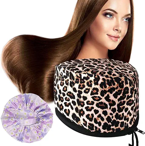 Gorro Termico Peluqueria, Gorro de Spa para Pelo Sin Olor Químico, Gorro para Mascarilla Capilar Calentado Uniformemente, Tratamiento Térmico para Cuidado de Cabello Promover Absorción de Nutrientes  