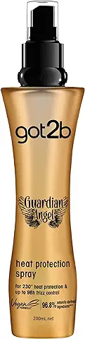 Got2b - Spray Protector del Calor Guardian Angel, 200 ml, Protege el pelo de los Efectos del Calor, Protección del Calor Hasta 220ºC  