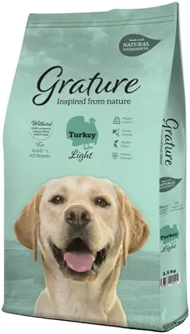 Grature Adult Dog Light Pavo (12Kg) Pienso Natural para Perros Adultos  