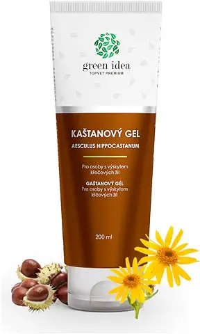 Green idea – El Castaño de Indias Ungüento gel Contra las Venas Varicosas - Castaño de Indias, árnica, Rutina - En las Arañas Vasculares y Hemeroides - Ungüento Venoso 200 ml  