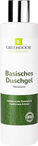 Greendoor Básico Gel de Ducha Romero 250ml de Cosmética Natural Manufactura, sin Silicona, sin Sulfato, sin Conservantes  