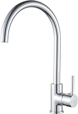 GRIFEMA Irismart - Grifo de Cocina, Caño Giratorio 360°, Mezclador Monomando Fregadero, Crome [Exclusivo en Amazon]  