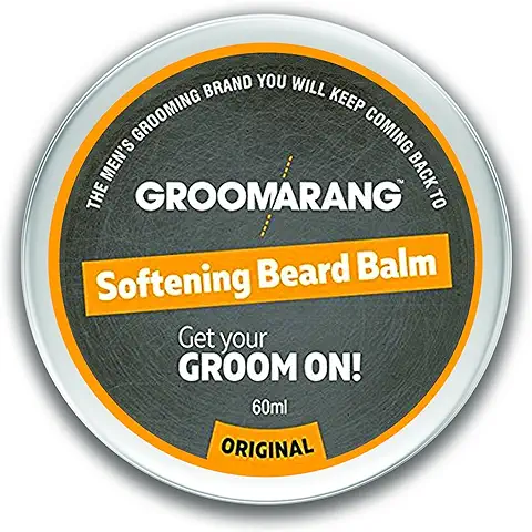 Groomarang - Bálsamo para Barba, Bigote y Perilla, 60 ml, promueve el Crecimiento Saludable de la Barba, 100 % Natural, Orgánico y Vegano  