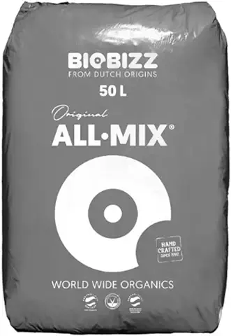 GROWMANIA Fertilizante All Mix de BioBizz 50 L | Sustrato Orgánico para Plantas y Cultivos | Abono Nutritivo Bio Bizz  