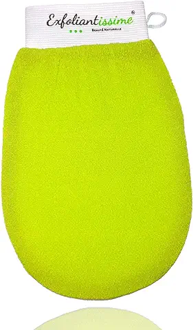 Guante Exfoliante Corporal Exfoliante Natural Kessa Horsehair Exfolia las Células Muertas de la Piel del Cuerpo Para ser Usado con o sin Jabón Negro Vendido en el Spa Marca Francesa Exfoliantissime  