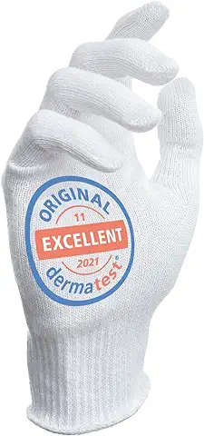 Guantes de Algodón Guantes Hidratantes, Guantes de hilo Hechos de 100% Algodón para su Protección Cuando Tenga la piel Seca, 1 par  