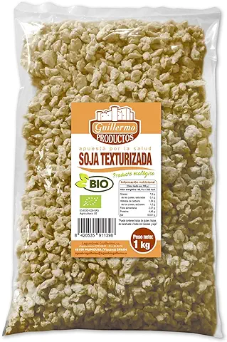 Guillermo | Soja Texturizada BIO - Paquete 1 kg. | 100% Ecológica | Alto Contenido en Proteínas | Perfecta para Dietas Veganas o Vegetarianas  