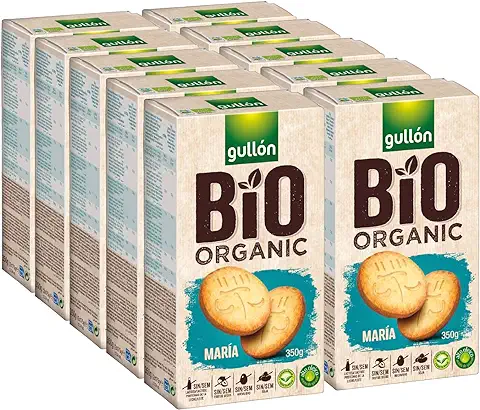 Gullón - Galleta María BIO Organic Vegetarianas, 3.500 g, Pack de 10  