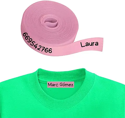 GzCommodities Cinta Personalizable Termoadhesiva Para Niños y Para Etiquetar Con Nombre y Marcar en el Cole  