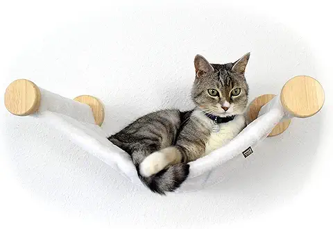 Hamaca para Gatos para Montaje en Pared, Hamaca Ecológica para Gatos para la Pared, para Ampliar una Pared de Escalada, Escaleras para Gatos, cama de Pared, Tumbona de Pared, Paisaje de Escalada  