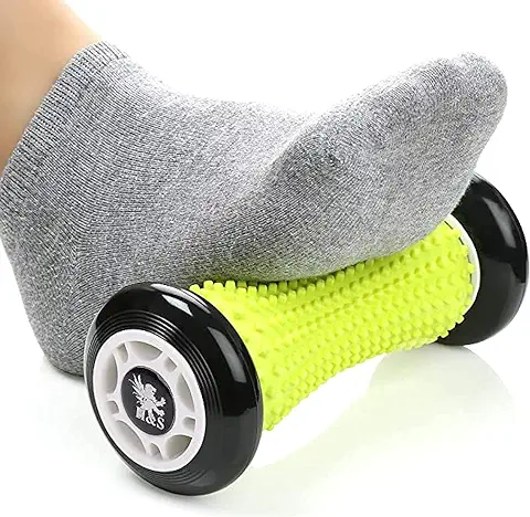H&S Rodillo para Masaje de Pies para la Fascitis Plantar y el Dolor de Arco - Terapia de Masaje para Pies Contorneados - Alivia el Estrés - Masajeador para Fascitis Plantar  