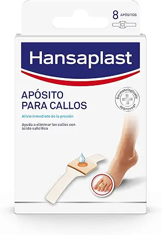 Hansaplast Apósitos Adhesivos para Eliminar los Callos y Aliviar el Dolor, Ablandador con Adhesión Fuerte, 1 x 8 ud  