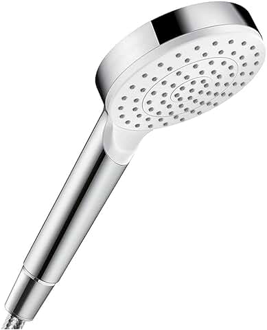 Hansgrohe Crometta Ducha de mano 1 tipo de Chorro Green 6 L/min, Blanco/cromo, 26334400  
