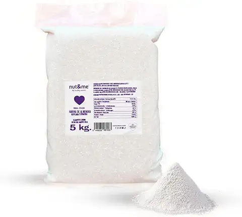 Harina de Almendras 5 KG Nut&me | 100% Almendra | Extrafina | Sin Gluten | Keto | Repostería | Sin Azúcar| Sin Conservantes ni Aditivos | Alto en Proteínas |  