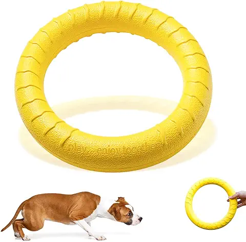 Havenfly Juguete Masticable de Caucho Natural, Juguetes Flotantes para Perros, Fitness Juguete Flotante y Disco Volador, Juguetes Indestructibles para Perros Agresivos  