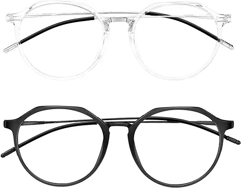 HBselect Gafas Luz Azul Gafas Ordenador Ojos Protección Contra La Luz Azul Ligera Montura Tr90 Gafas Con Filtro Azul Gafas Para Ordenador Tablets Móvil Televisión  