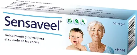 Heel - Sensaveel Gel Gingival para el Cuidado de las Encías, con Extracto de Manzanilla y Salvia, Calma la Irritación, Efecto Refrescante, Sin Azúcares Añadidos, Para Adultos, Bebés y Niños - 30 ml  