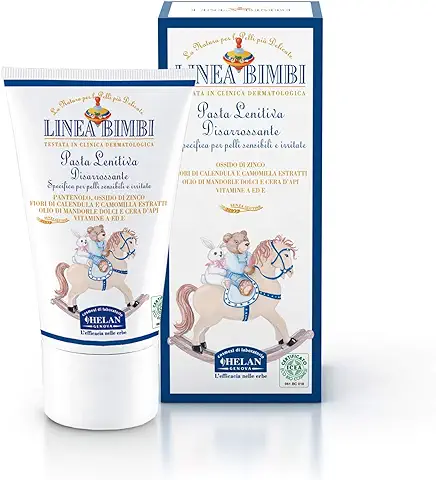 Helan, Linea Bimbi Bio, Crema Hidratante Bebé y Niño, Crema Pañal Bebé Calmante Contra Enroquecimiento e Irritación - Crema Hidratante Corporal Bebés y Niños con Áloe Vera y Vitamina E - 50 ml  