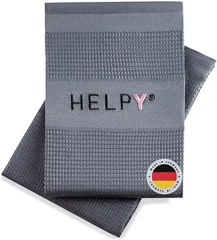 HELPY - 2 Paños de Limpieza Universales, Paño de Microfibra, Paño de Limpieza, sin Productos de Limpieza, sin Rayas, sin Pelusas, Absorbentes, para el Hogar, Limpieza Sostenible  