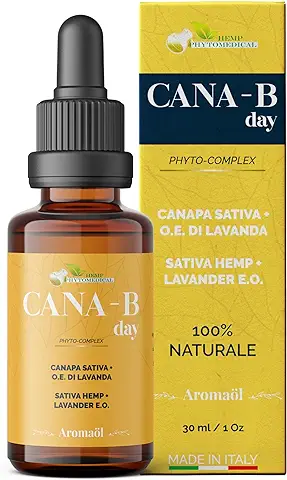 HEMP PHYTOMEDICAL - CANA-B Day | Extracto Natural a base de Cáñamo y Aceite Esencial de Lavanda | Contrarresta los Estados de Ansiedad y Apoya el Sistema Inmunológico | Gotas - 30 ml  