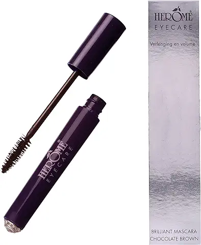 Herome - Máscara de Pestañas Marrón | Rimmel Marrón para Uso Diario, para Brillo y Volumen, Contiene Aceite de Arroz y Bambú para Hidratar y Proteger tus Pestañas, Rimmel  