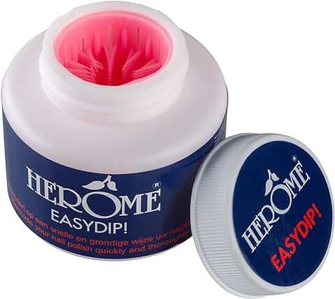 Herome - Quitaesmalte en Esponja Easy Dip | Rellenable, Remover Sin Acetona, Rápido y Eficaz, Bote Quitaesmalte de Uñas Instántaneo, Sin Discos de Algodón  