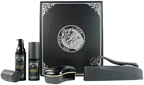 HEY JOE Kit Beard Growth System - Innovador Kit Para El Crecimiento De Barba A Base De Células Madre Vegetales - Tratamiento De 50 Días, Color Black  