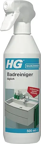HG - Espray de Ducha y Lavabo, pack de 3 (3 x 500 ml) - Es un Limpiador de Ducha para Eliminar Rápidamente la Piedra Caliza, Grasa de la piel y Restos de Jabón  