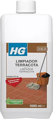 HG Limpiador Abrillantador uso Diario para Terrracota, Restaurador de Piedra Natural, Aroma Fresco - 1 Litro (191100130)  