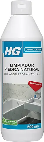 HG Limpiador Baños y Cocinas para Mármol / Piedra Natural con Efecto Brillante e Higiénico, 500 ml  