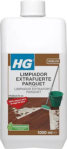 HG Limpiador Potente para Parquet , Fórmula Concentrada para Fregar Suelos de Madera, Elimina la Suciedad y la Grasa - 1 Litro (210100130)  