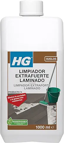 HG Limpiador Profesional Laminado, Protector Concentrado Contra la Grasa y la Suciedad Para Suelos de Madera Artificial, 1 L  