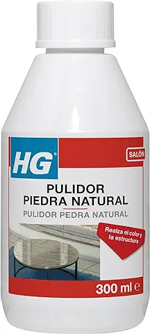 HG Pulidor Mármol, Pule, Limpia e Intensifica el Color y la Estructura, Para Todo Tipo de Mármol, Granito y Piedra Natural - 300 ml (330030130)  