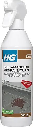 HG Quitamanchas de Piedra Natural, Limpiador Eficaz para Eliminar Grasa de Piedra Calcárea Natural y Baldosas de Mármol, Limpiador en Spray Concentrado, Producto 41 - 500ml (227050109)