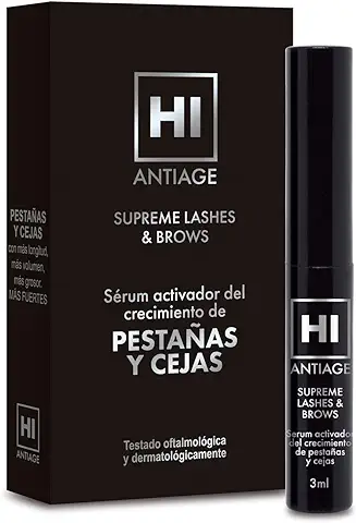 HI Antiage - Supreme Lashes & Brows - Sérum Activador del Crecimiento de Pestañas y Cejas, Transparente  