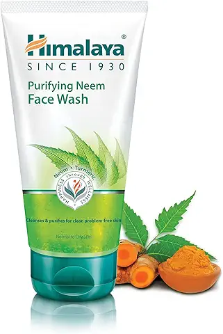 Himalaya Herbals - Espuma Limpiadora Purificante De Neem y Curcuma, Hidratante Facial Natural, 150 ml  