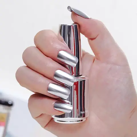 Hocossy 16 Colores 18ml Esmalte de Uñas Metálico Espejo Gel Esmalte de Uñas Barnices Espejo de Metal Brillo seco arte de Uñas Colorido  