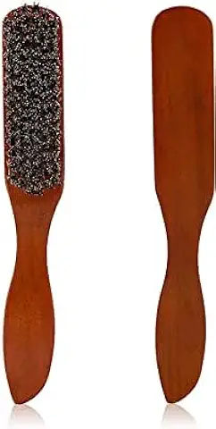 Hoxfly Cepillo Cerdas Jabali, Profesional Peine de Salón, Cepillo Moño, Peine de Salón, Cepillos Pelo Profesional, Cerdas Naturales, Cepillo Para el Cabello, Cepillo de Pelo con Cerdas Naturales  