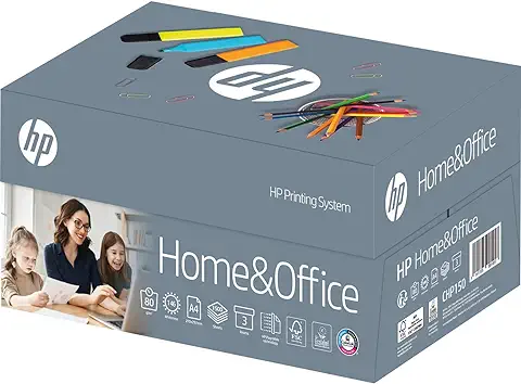 HP CHP150 Home and Office TrioBox A4 80 g 1500 Hojas (3 x 500) – Papel de Copia Allround para el Hogar y la Oficina, Color Blanco  