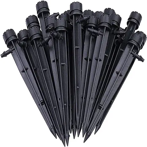 Hydrogarden Sistema de Irrigación Riego por Goteo para Jardín 100 Piezas Mangueras de 4/7 mm Kit de Irrigación Ajustable de 360 Grados para Jardines Invernadero y Lechos de Flores  