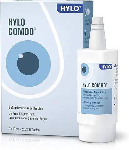 Hylo Comod Gotas para ojos Secos, con ácido Hialurónico, 2 Unidades de 10 ml  