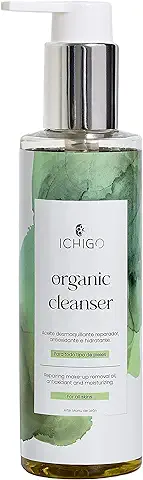 ICHIGO ORGANIC CLEANSER - Desmaquillante Facial con Aceite de Oliva ECO. Desmaquillante Ojos. Apto para todo tipo de Pieles. Desmaquillador Facial. Limpiador Facial.  
