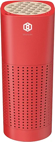 IMUNSEN M-003R Portable Air Purifier with Cypress Wood, 4-Stage Filtration, H13 True HEPA Filter, Captures Smoke, Odors, Mold, Allergens, USB Port 5V Car, Desk and Office, Made in Korea – Red IMUNSEN M-003R Portable Air Purifier with Cypress Wood, 4-Stage Filtration, H13 True HEPA Filter, Captures Smoke, Odors, Mold, Allergens, USB Port 5V Car, Desk and Office, Made in Korea – Red
