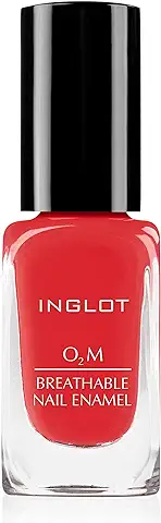 INGLOT COSMÉTICOS Esmalte de Uñas O2M, Transpirable, Secado Rápido, Formula Vegana, Beauty Halal, 11 ml, Color: rojo 662  