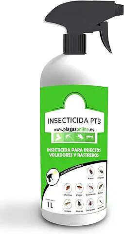 Insecticida Control de Insectos 1L | Eficaz y Duradero, Contra Chinches, Pulgas, Cucarachas, Hormigas, Ácaros, Gorgojos, Polillas, Moscas...  
